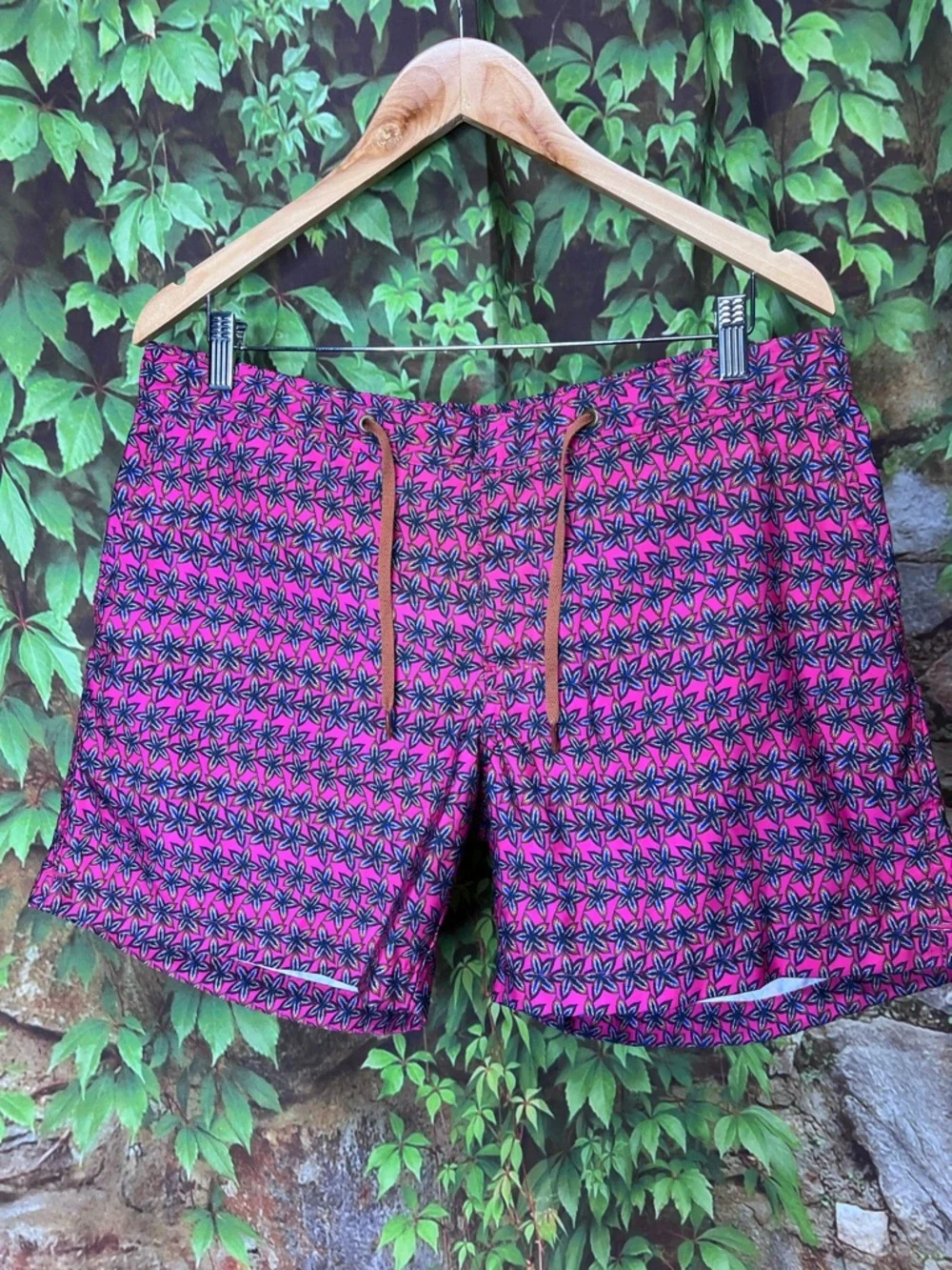 THORSON SWIM Men's Luxury European Style Patterned Swim Shorts, 36/L